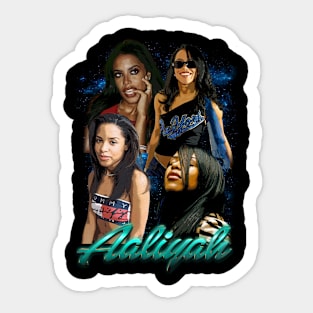 Heartbroken Harmony Aaliyahs Vintage R&B Couture Graphic Tee Series Sticker